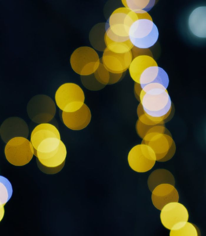 Abstract glowing lights representing daily wellness routine and focus